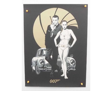JAMES BOND: DR. NO (2019) - Vance Kelly - Officially licensed, limited edition (50 in the artist signed run) art print signed