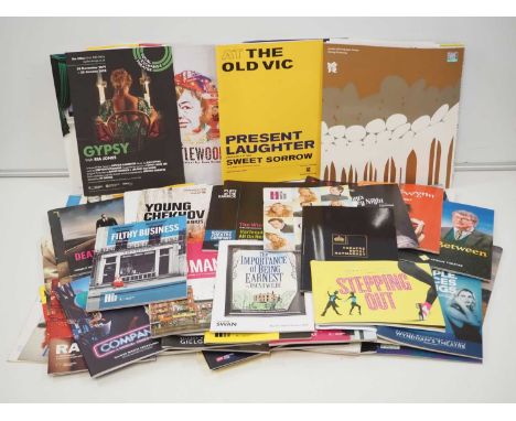 A box of theatre programmes from a variety of theatres, productions and events - 1970s onwards to the current date to include