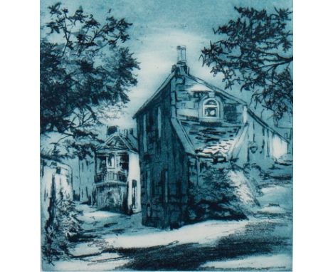 * ALAN RICHARDSON,
KIRKLEE LANE
etching, signed, numbered 5/35 and dated 2000 in pencil
18.5cm x 17cm
Mounted, framed and und