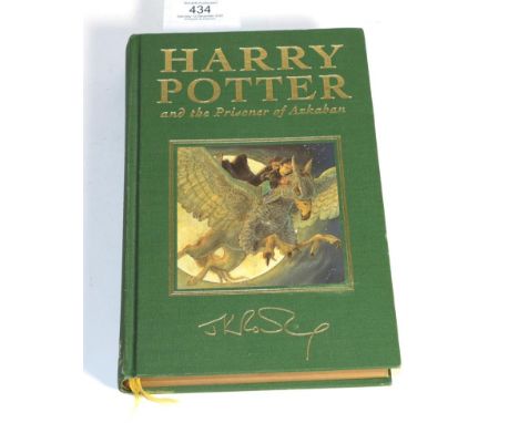 Rowling (J.K.) Harry Potter and the Prisoner of Azkaban, first delux edition, 1999, 2nd impression, green cloth cover 