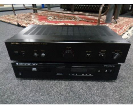 A Rotel integrated amplifier RA/920AX and a Cambridge Audio CD4 compact disc player 