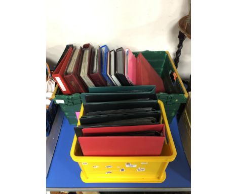 Two crates containing a large quantity of First day covers