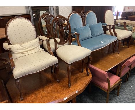 SALON SOFA &amp; FOUR CHAIRS