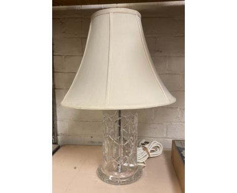 CUT GLASS TABLE LAMP 52CMS (H) APPROX INC SHADE