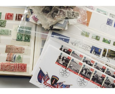 Stamps, Mixed  a  collection of predominanlty GB items including a large collection of first day covers, a stockbook of pre-e