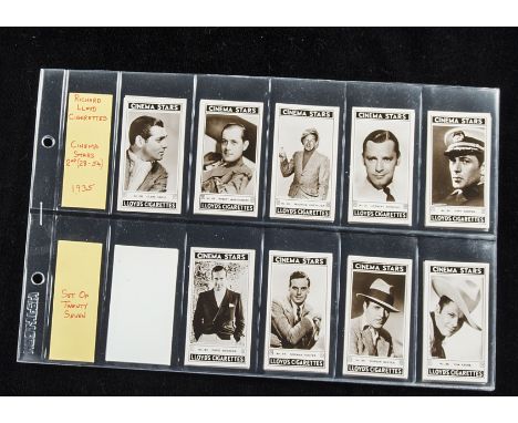 Cigarette Cards, Film, R Lloyd's Cinema Stars (28-54)(vg)