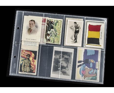 Trade Cards, Mixture of rarer cards to include Home Mirror Cinema Star (silk backed Douglas Fairbanks), Peterkin English Spor