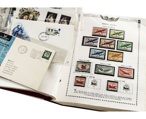 Stamps, USA a collection of predominantly US postage stamps presented in a printed album; 1950-1970 almost complete; together