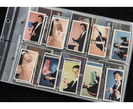 Trade Cards, A & B C Gum's Magic, part set X size, 35/36 cards (missing playing card) together with Sharp's Hey Presto (vg)