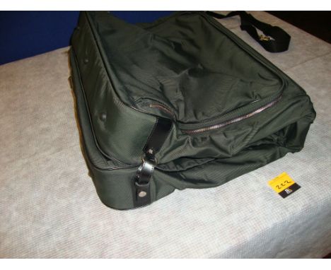 Louis Vuitton 5-hanger garment bag in fabric with Taiga leather trim, current retail price understood to be circa £3,250.  Th