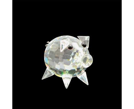 Figural is part of the Barnyard Friends collection. Black button eyes, flat crystal nose and wire corkscrew tail. Swarovski S