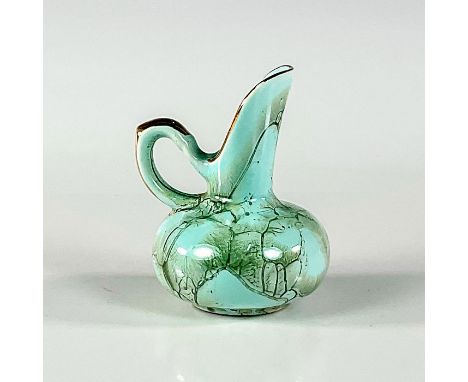 Turquoise toned with lustre finish &amp; branch patterning. With handle.Holland on bottom. This item has no reserve. Dimensio