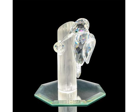 Second figure that is part of the very first annual edition made for SCS members. Lead crystal woodpecker mother and baby on 