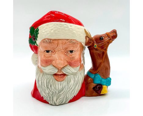 Style Two. Red, white and brown coloration.The Santa Claus jug was introduced in 1981 and was the first to undergo annual des