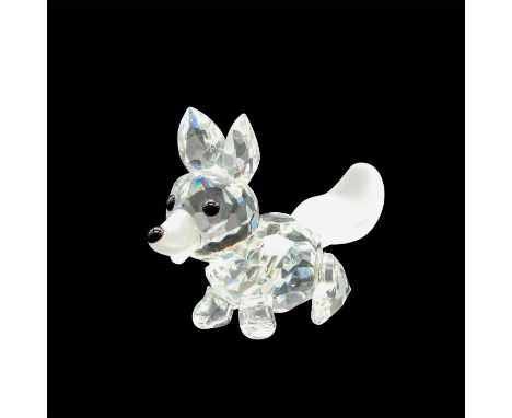 Clear body, frosted nose and tail. Black button eyes and nose. Swarovski SCS backstamp. 7677 055 000. Artist: Adi StockerIssu