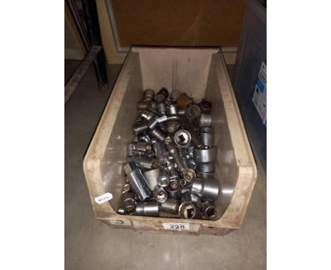 A large quantity of socket tools.