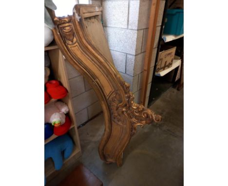 A vintage gilded arch pendant. 132cm x 55cm.