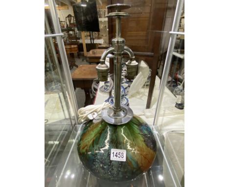 A studio ceramic lamp base.