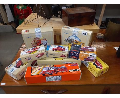 10 Corgi classics fire engine models.