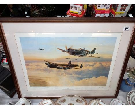 A large signed print escort for the Straggler by Robert Taylor 213/250.