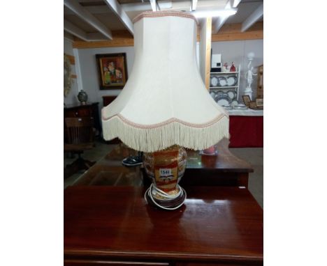 A Chinese ginger jar table lamp.