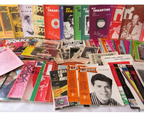A LARGE COLLECTION OF MOSTLY VINTAGE MUSIC RELATED MAGAZINES ETC., titles include New Kommotion, Now dig This, Not Fade Away,