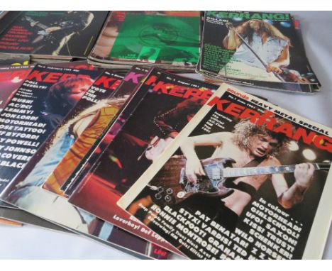 A COLLECTION OF VINTAGE KERRANG! MAGAZINES, complete run from Issue No. 1 through to No. 51, issue numbers 27 and 43 still co