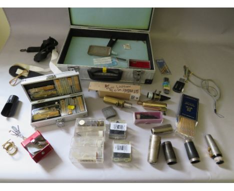 A LARGE CASED SELECTION OF WOODWIND ACCESSORIES, to include Pomarico Open, Pomarico Jazz, Selmer, B&amp;H Berg Larsen and oth
