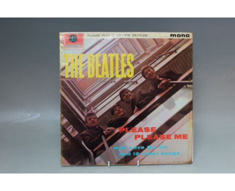THE BEATLES - PLEASE PLEASE ME.  Mono, black and gold Parlophone label PMC1202 XEX421-1N XEX 422-1N, 1963 (first pressing), D
