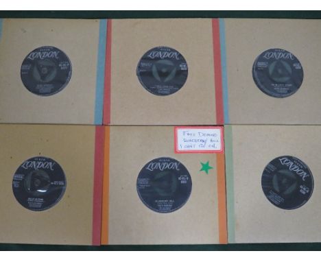 TWO FOLDERS CONTAINING A COLLECTION OF 1950S &amp; 1960S 7" SINGLE RECORDS, the first folder containing 8 Fats Domino and 3 L