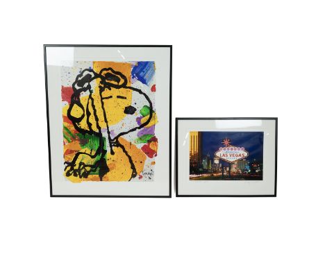 After Betty Willis (1924-2018), Welcome to Fabulous Las Vegas, print, signed by Willis and Bill Hanapple in pencil, numbered 