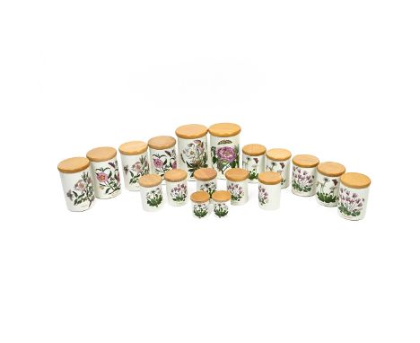 A large collection of Portmeirion Ceramics comprising a Woodland Friends heart shaped lidded trinket box; a Roses watering ca