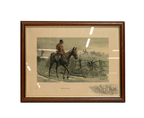 Charles 'Snaffles' Johnson Payne (1884 &ndash; 1967) - 'Tally Ho Back', lithograph printed in colours, heightened with white,