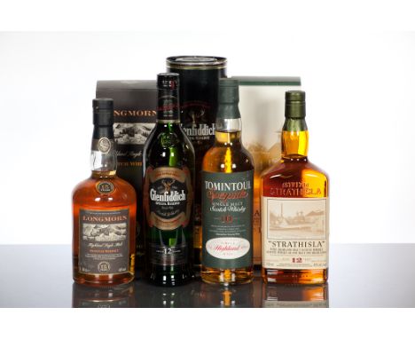 LONGMORN 15 YEAR OLD Single Highland Malt Whisky. 70cl, 45% volume, in carton. STRATHISLA 12 YEAR OLD Pure Highland Malt Scot