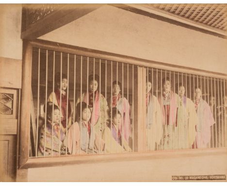 * Japan. An album containing 49 photographs by Kusakabe Kimbei, Raimond von Stillfried, Adolfo Farsari and others, c. 1890, h