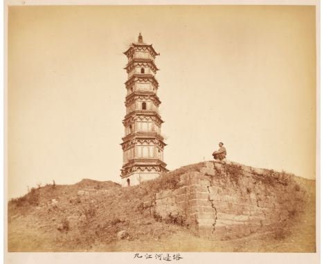 * China. An album of 18 landscape photographs of Jiangxi province by Sing Kwa, c. 1870, albumen prints, depicting views in Ji