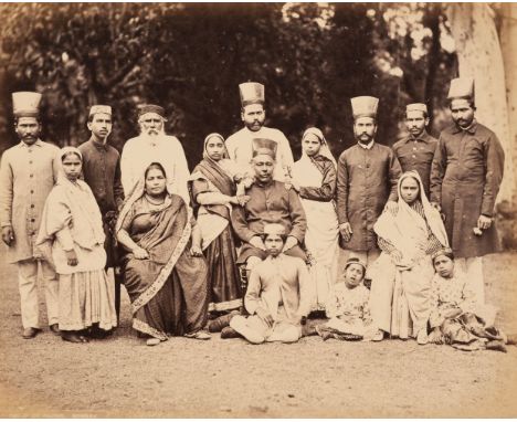 * India. A group of 8 individual and group portrait photographs, 19th &amp; 20th century, including Indian Maharajas, compris