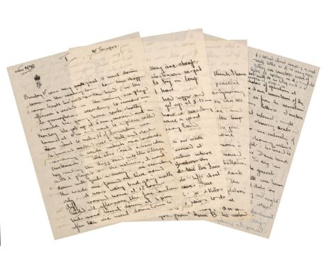 * The Great Palestinian Revolt. A collection of 26 Autograph Letters Signed by Lt. Charles Meredith Inigo-Jones (1912-2009), 