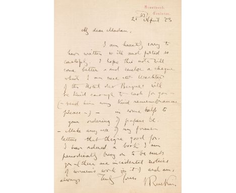 * Autograph book. Kept by A. P. Watt (1834-1914), founder of A. P. Watt & Son in 1875, the world's first literary agents, con