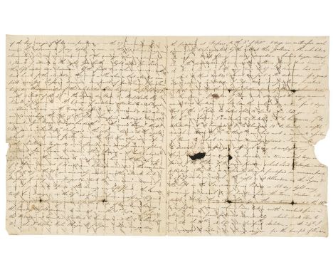 * Gurwood (John, 1788-1845). Autograph Letter Signed, ‘J. Gurwood’, Lisbon, 27 October 1810, to Richard Gurwood, a vivid and 