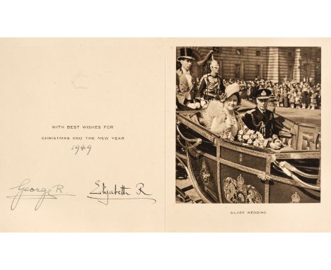 * George VI (1895-1952). King of the United Kingdom 1936-52 &amp; Elizabeth (1900-2002), Queen Consort, the Queen Mother. Chr