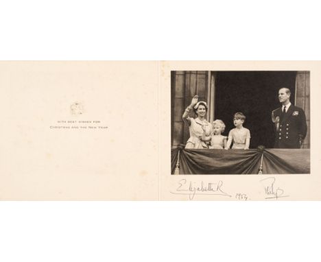 * Elizabeth II (1926-2022). Queen of the United Kingdom, 1952-2022 &amp; Prince Philip (1921-2021), Duke of Edinburgh, husban
