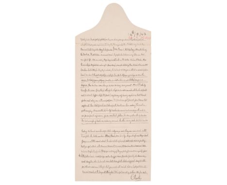 * Colditz Letter. Autograph Letter Signed from Charles Edward Stuart ‘Lucky’ Lockett, (written from Colditz Castle), 14 Augus