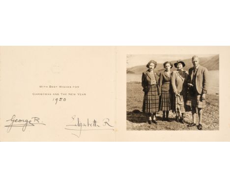 * George VI (1895-1952). King of the United Kingdom 1936-52 &amp; Elizabeth (1900-2002), Queen Consort, the Queen Mother. Chr