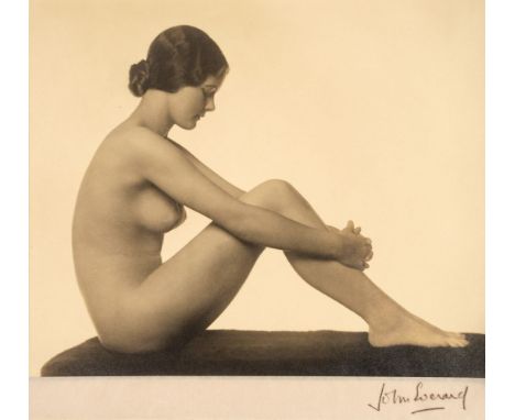 * Everard (John, active 1930s-1966). Two exhibition prints of female nudes, c. 1950, gelatin silver prints, 248 x 298 mm and 
