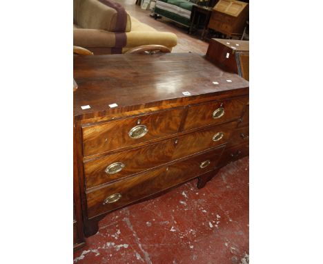 A Regency mahogany chest of two short and two long drawers.90cm x 44cm £100-150449 A mixed lot to include a pair of chairs, w