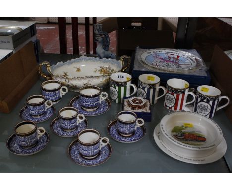 A Royal Worcester Falklands Islands charger, Spode papal plate, no 74/1000 a D Day landings in Normandy plate and other piece