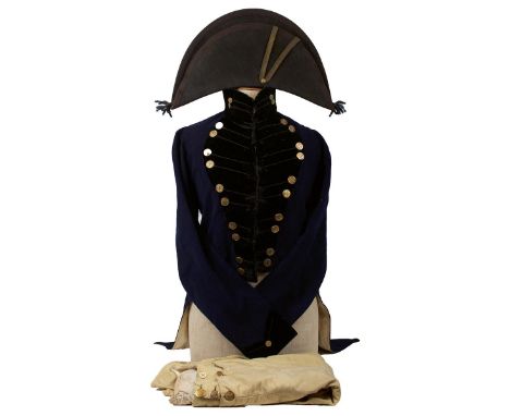 GEORGIAN PERIOD, THE HON. EAST INDIA COMPANY CIVILIAN OFFICIAL'S FULL DRESS UNIFORM c.1822-1829, comprising a bicorne hat, co