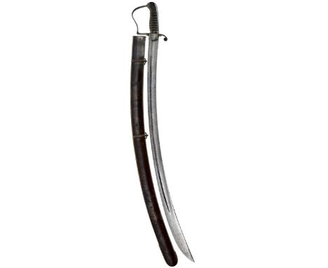 A 1796 PATTERN LIGHT CAVALRY OFFICER'S SABRE, 84cm blade signed Jackson's Warranted, 4 Fazeley St. Birmingham and finely etch