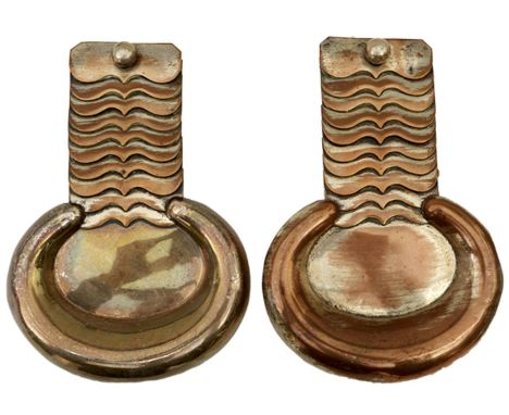 A YEOMANRY OFFICER'S UNDRESS SHOULDER SCALES C.1830-1855. Of standard pattern, the finial buttons unmarked, plating worn but 